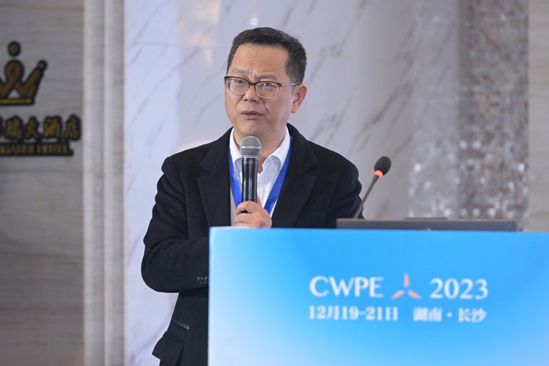 四川偉力得能源股份有限公司副董事長陳繼軍發表《雙碳背景下全釩液流電池在電力系統中的運用》演講